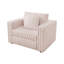 Canapé simple modulaire 44,9 po - très confortable, élégant et fonctionnel pour la chambre à coucher et le salon, rose clair