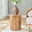 Table basse cylindrique en bois prête à l'emploi-900298316