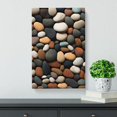 Pebbles Digital No.2 - Wrapped Canvas