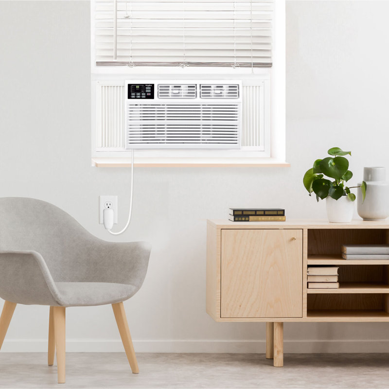 Whirlpool 8,000 BTU White Window Air Conditioner with Heater