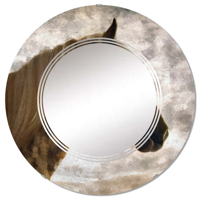 Circle Mirror, 32" x 32"