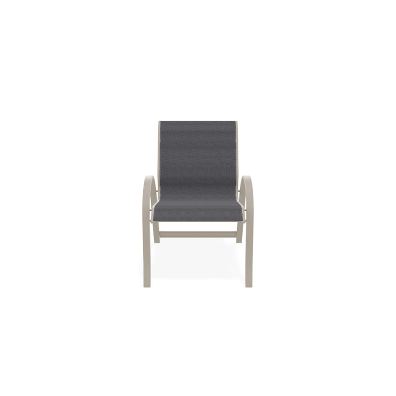 Aruba Stacking Patio Dining Armchair, Desert