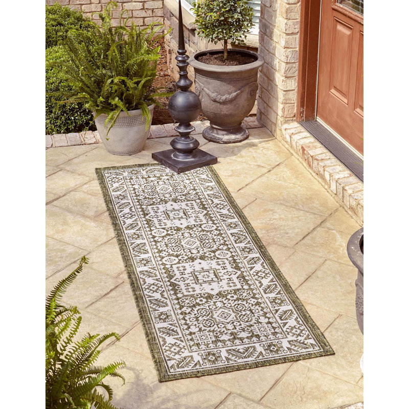Tapis d'extérieur Chand, Tapis de couloir 2 pi 7 po x 12 pi