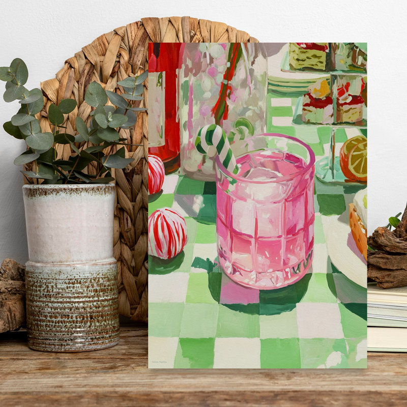 Holiday Goodies Abstract Contemporary Wall Art Print 1 Piece Wrapped Canvas Wall Art, 45.72cm H x 30.48cm W