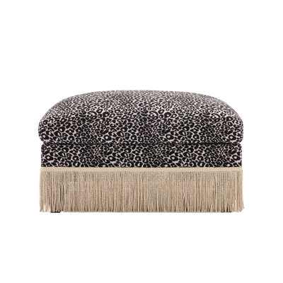 Ottoman Leopard Chenille