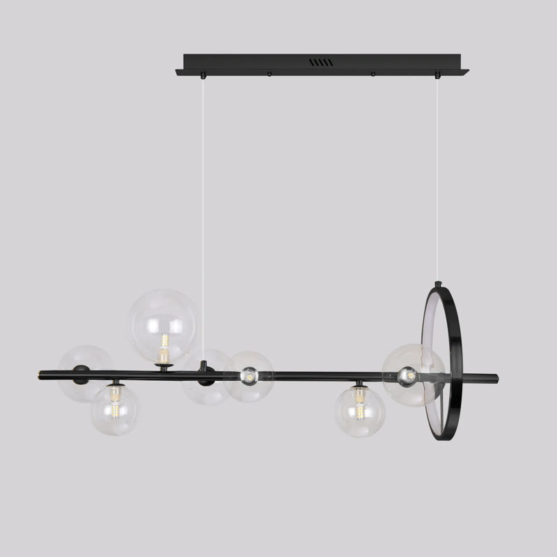 Agnello 7 - Light Black Kitchen Island Pendant