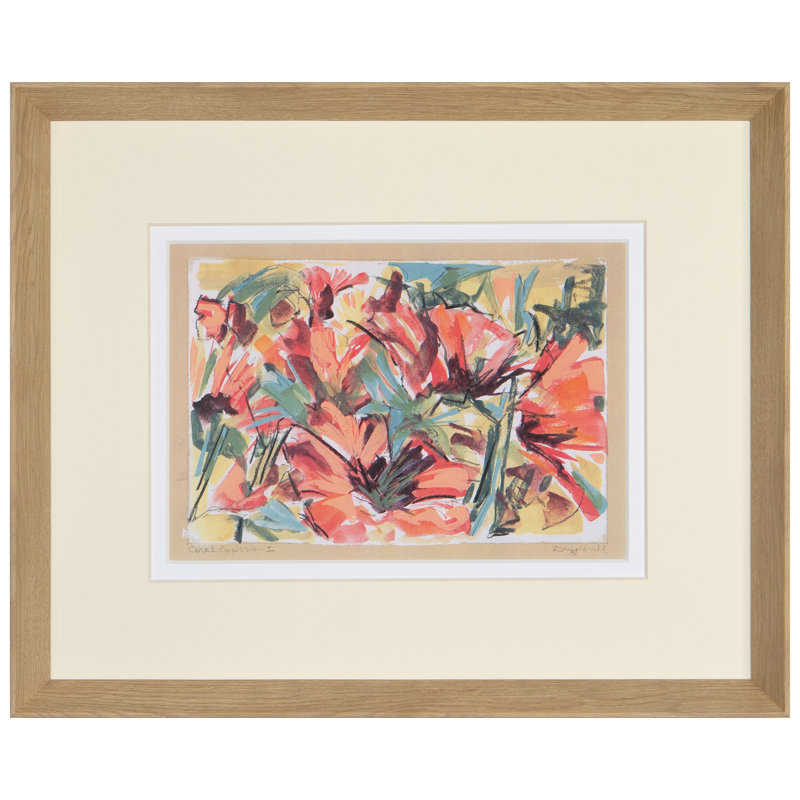 Coral Explosion I par Daughdrill - peinture encadrée