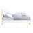 White High Gloss Finish Bed-114266160