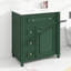Ensemble de meuble-lavabo 30 po avec lavabo en céramique, tablette réglable et tiroir basculant-404073428