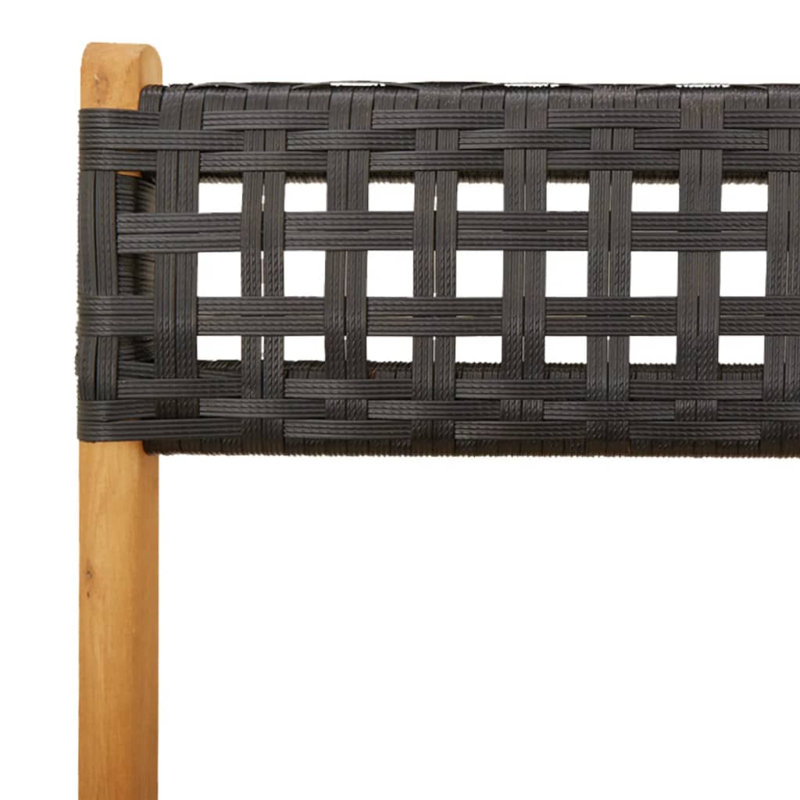Alvidas Patio Dining Accent Chair, Black