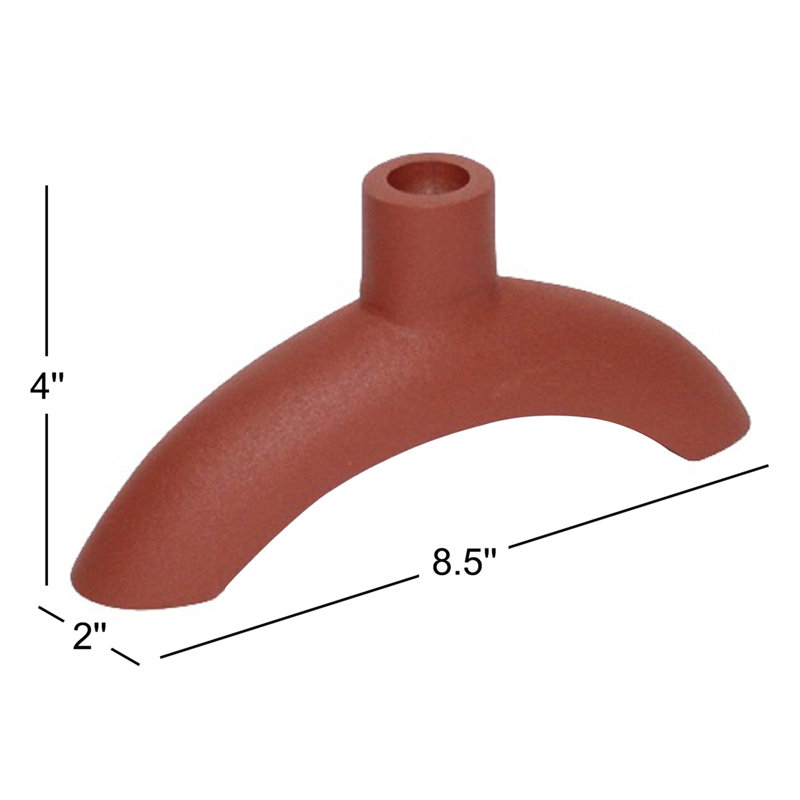 4'' H Aluminum Tabletop Candlestick, Orange