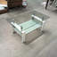 Table basse pour le salon, rangement en verre transparent à double couche, capacité de poids de 220 lb, style simple, assemblage moderne facile avec verre, tablette inférieure givrée double épaisseur de 5 mm, 49,06 lb