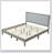 Solid Wood Platform Upholstered Headboard Bed