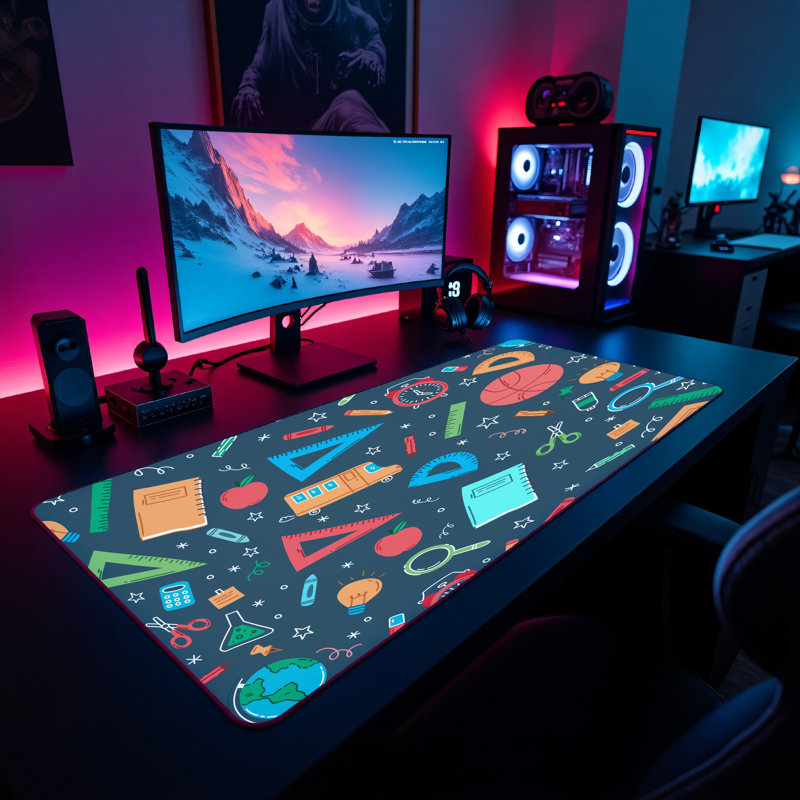 Polyester Desk Pad, 23.6x13.8