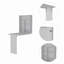 Bureau rectangulaire pliable Wakeman - blanc