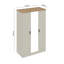 Erison 3 Door Manufactured Wood Wardrobe With Mirror-106268638
