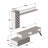 Modern TV Unit with Wall Shelf & Cabinet, Walnut & Chalcedony Finish, 59.1 x 14.9 x 14.6 inches | 100% Melamine Coated Particle Board, Thick: 0.7 inches | Features Multiple Shelves, Stylish & Functional Design, Easy Wall Mount-1458523221