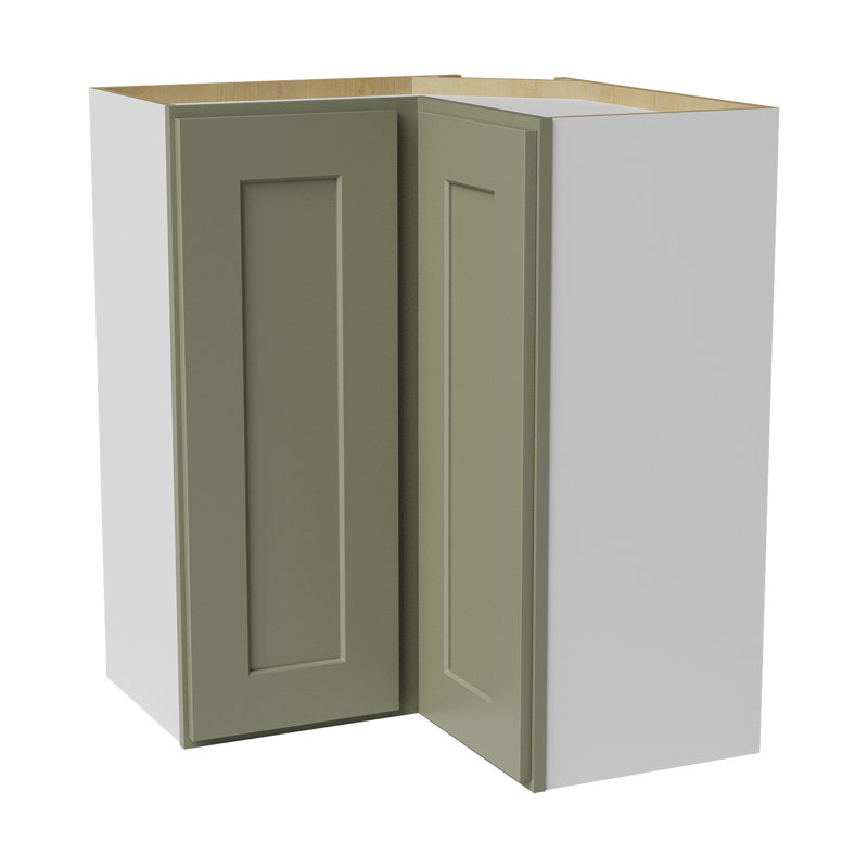 Armoire murale d'angle, 24" W x 36" H x 12" D, Vert sauge