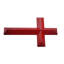 Support mural en bois d'acajou rouge 7 x 12 po