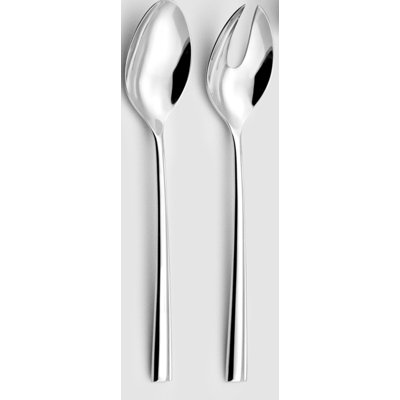 Nervure Stainless Steel Salad Servers