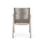 Chaise de salle à manger d'extérieur moderne en aluminium avec siège en corde (ensemble de 2)-10685185