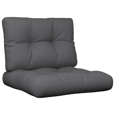 Pallet Cushion Anthracite Polyester Standard Outdoor Seating Cushion