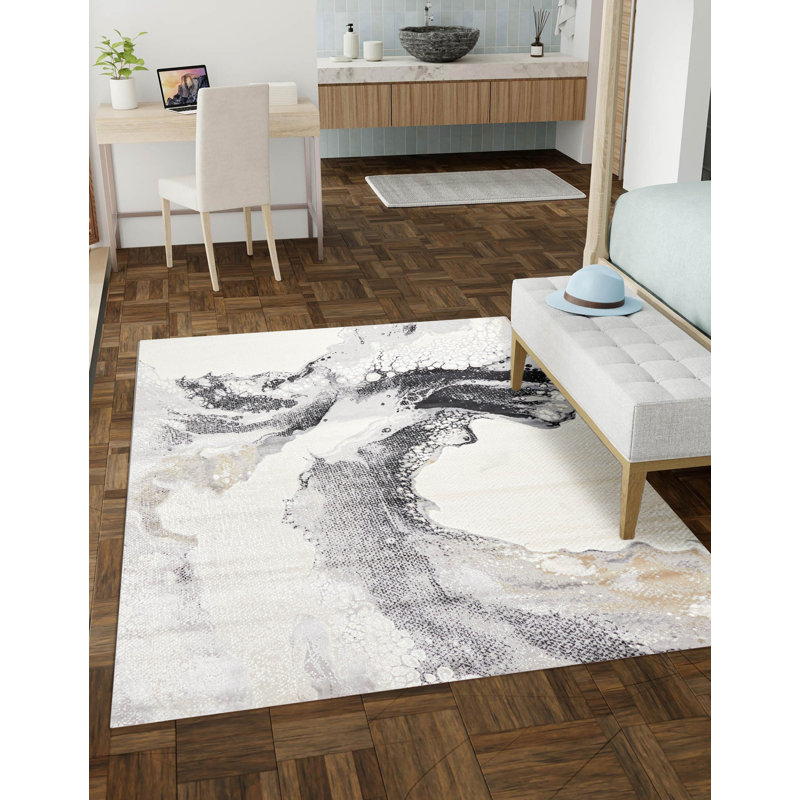 Bloom Ivory Rug 8'0" x 10'0", Rectangle 8' x 10'