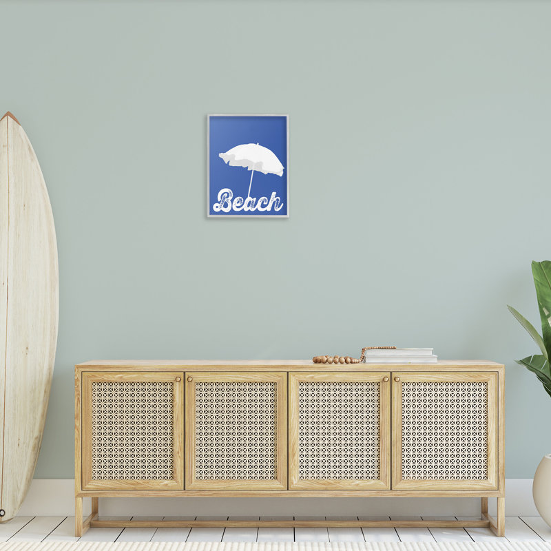 Parapluie de plage rétro, estampe numérique par GraffiTee Studios, Estampe numérique Farmhouse, H 20 po x l 16 po