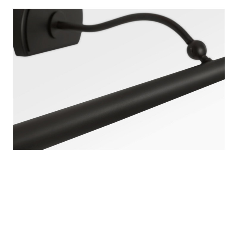Lamont Picture Light, Aged Iron, 2.38" H x 30" W x 9" D