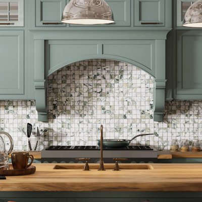 Touche 2" Square 11-3/4 In. X 11-3/4 In. Porcelain Mosaic Tile