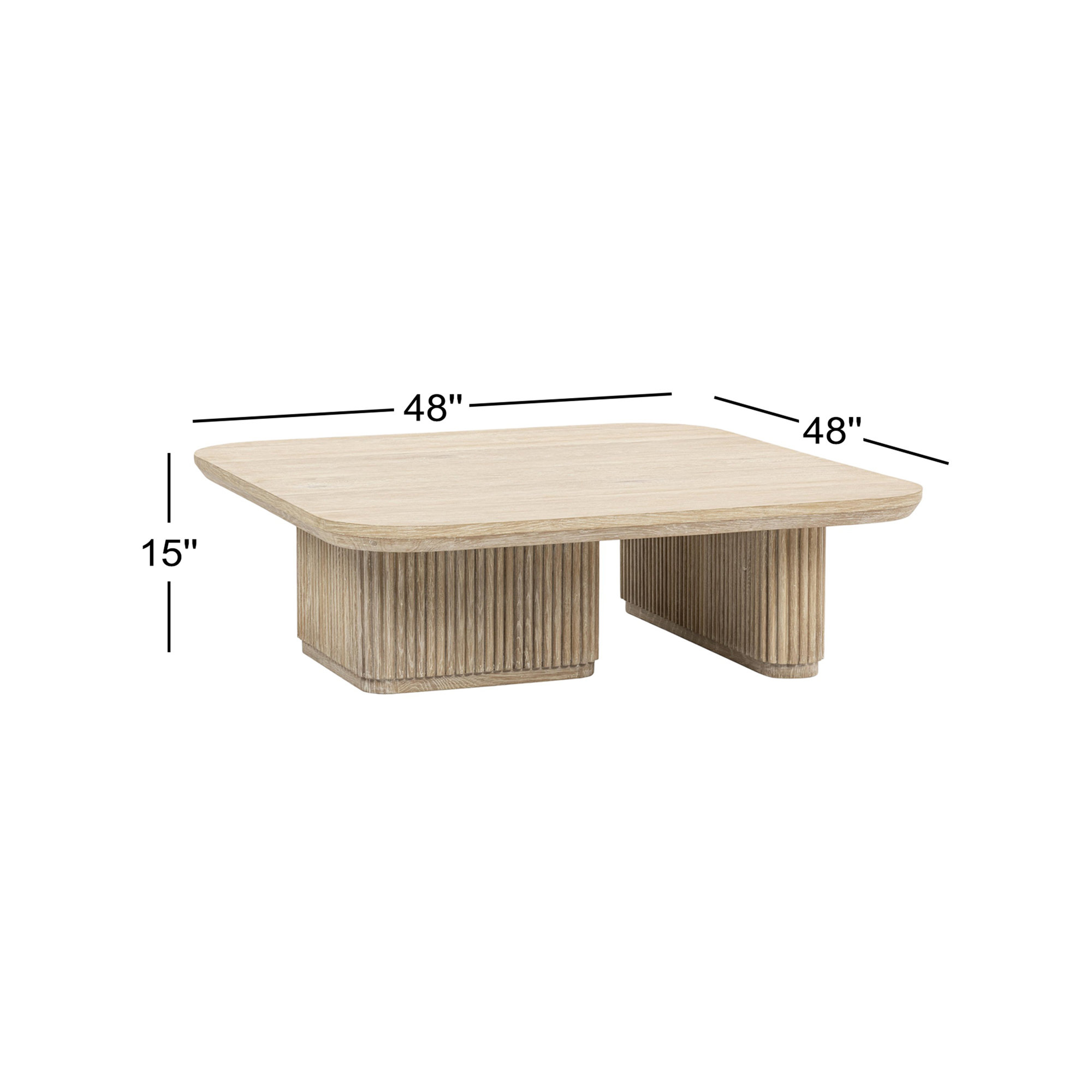 Vander Coffee Table, Cream Washed