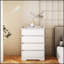 Commode 4 tiroirs imperméable, conception sans poignée pour les chambres modernes et solutions de rangement efficaces