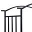 Fairplains 128cm W x 50cm D Metal Arbour with Bench in Black