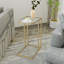 Table de bout en verre