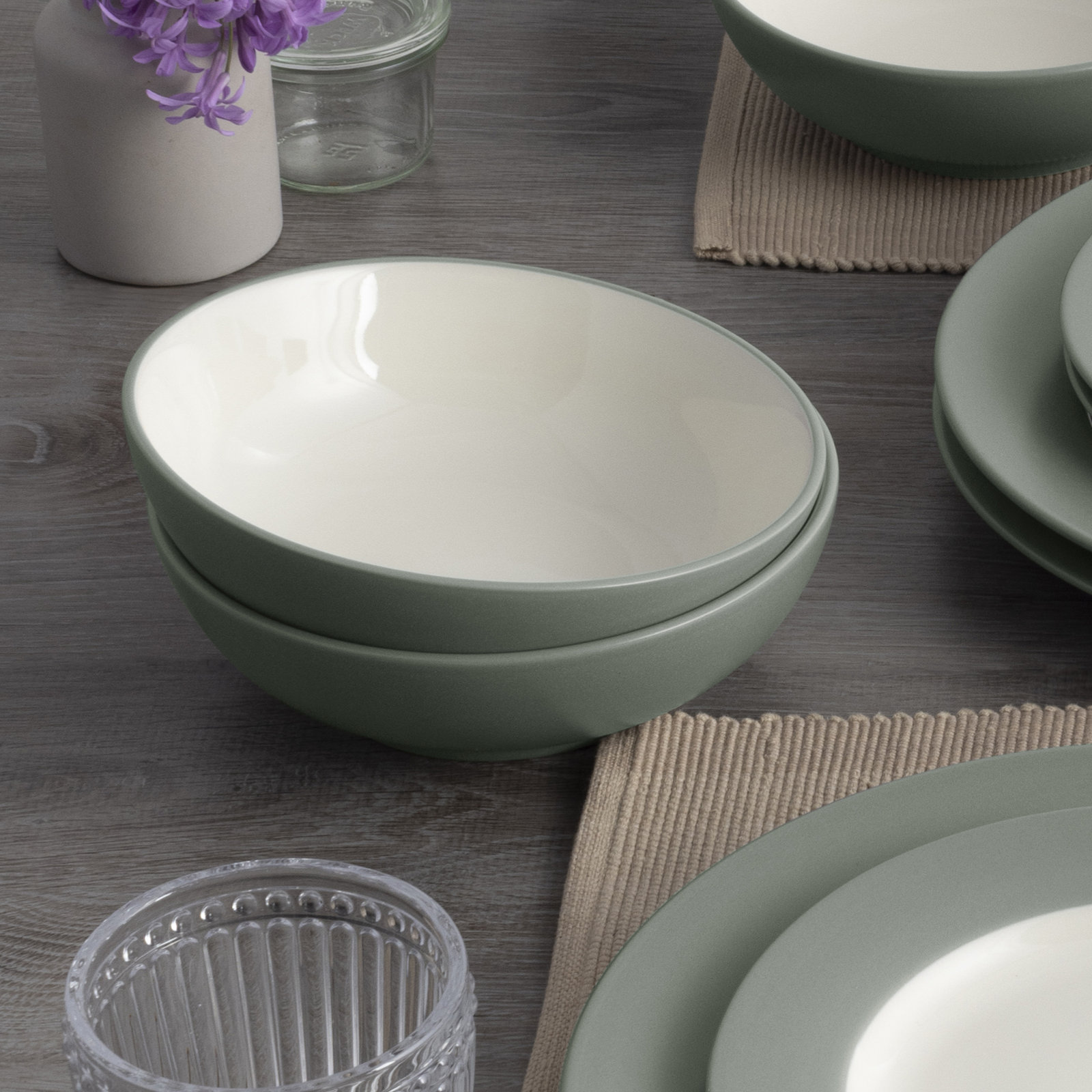 Noritake Colorwave Soup/Cereal Bowls, 7", 22 Oz., Green