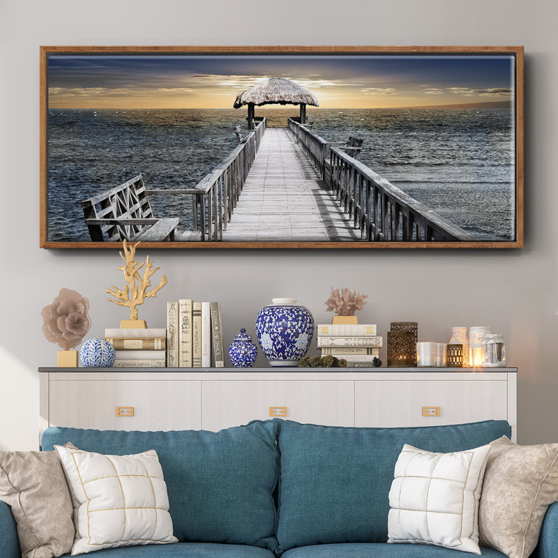 «Honduras Pier», toile encadrée, H 8 po x l 20 po