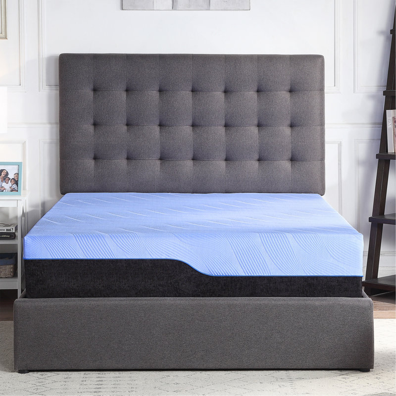 Matelas pour enfant en mousse viscoélastique et rafraîchissante hybride rafraîchissant 12 pouces Refresh, Lit simple