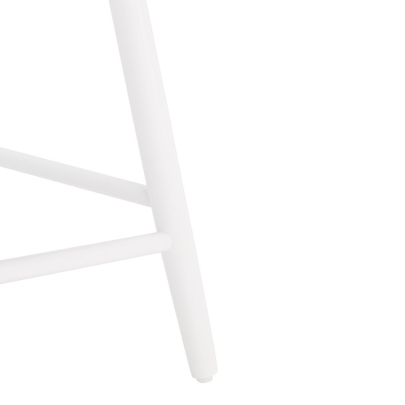 Tabouret de comptoir pivotant Abdoulaziz, Blanc