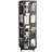 New Style Rotating 4 All Book Rack, 360 Wheels, Large Size, Spacious And , Black Finish, Family With Smooth Edges Bookshelf Shelves, Construction, White Style, High Space Utilization Quick-123378913