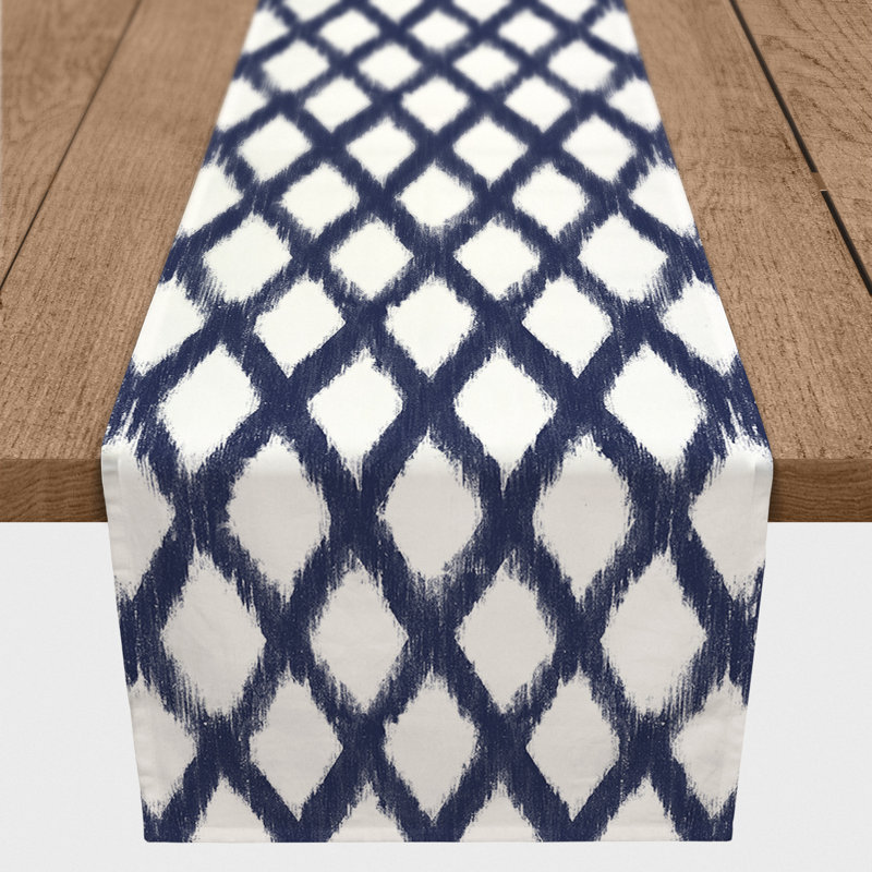 Chemin de table Carlvin, 72 po x 16 po, Bleu marine