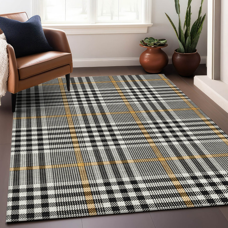 Tapis intérieur / extérieur lavable à la machine Chayden ACN1054, Rectangle 3' x 5'