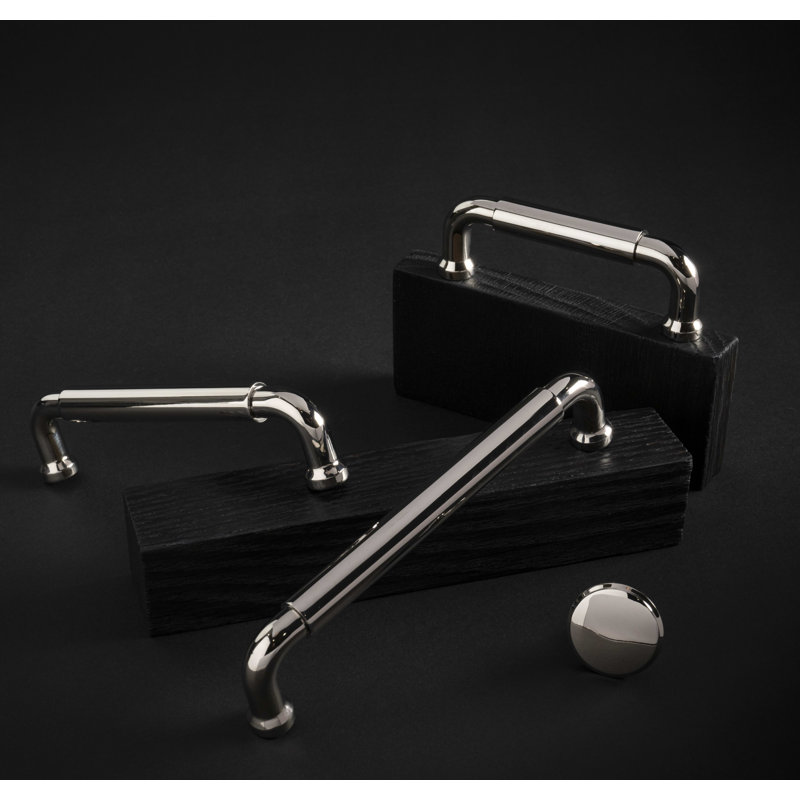 Edgewood Collection Handle Pull - Transitional Hardware for Drawers & Cabinets, Polished Nickel, 6 5/16"