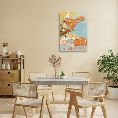 Toile cocktail Dolce Vita Summer, design par JANE SLIVKA