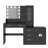 Makeup Vanity with Lights, USB & Power Outlet and Drawer Cabinet-1690479169