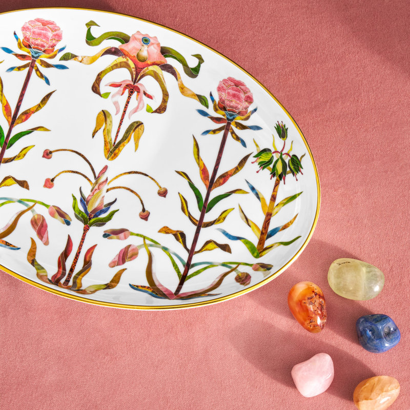 Grand Tour Oval Platter, 8.25" W X 12.5" L