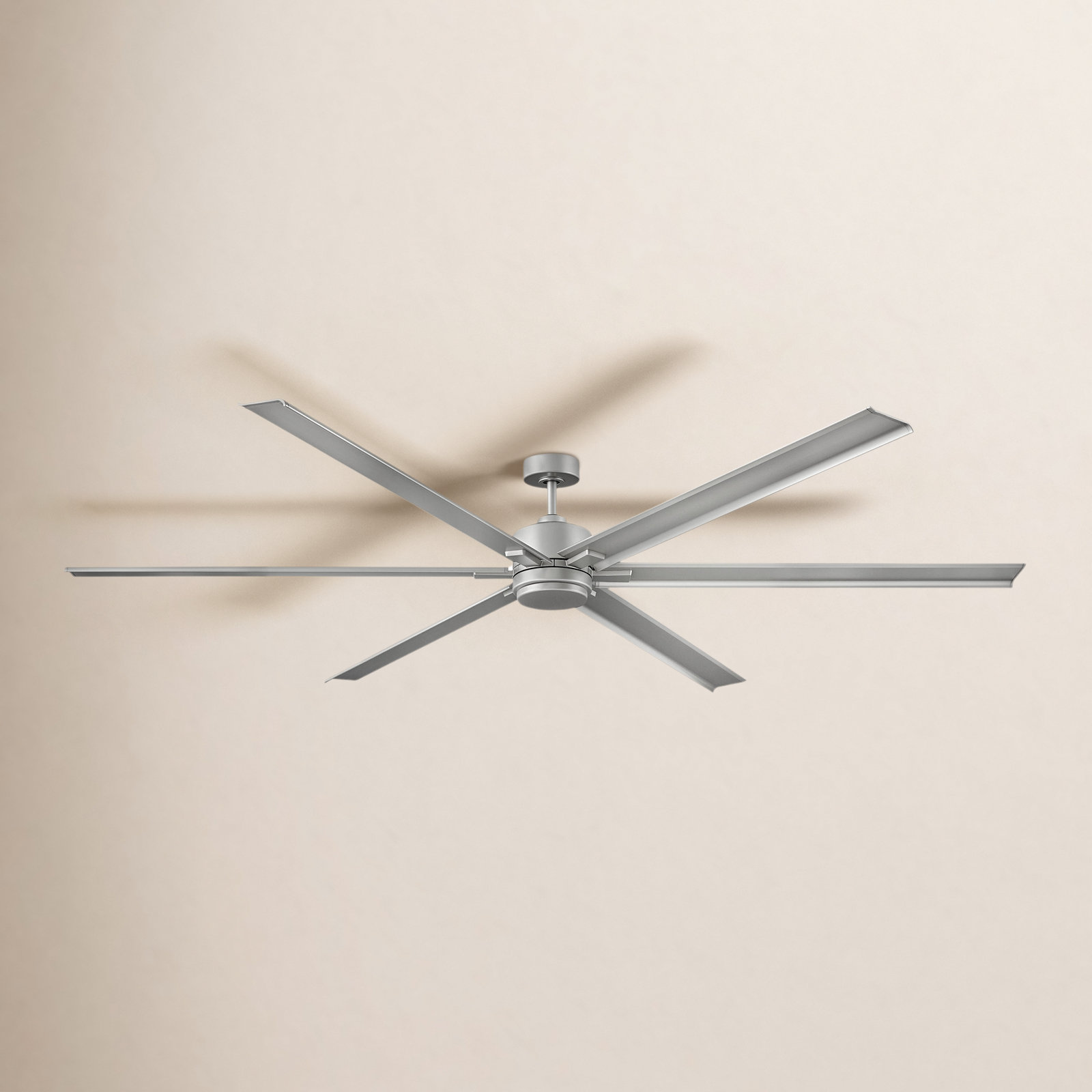 Collette Smart Ceiling Fan with Light Kit, Brushed Nickel, 99" Wide