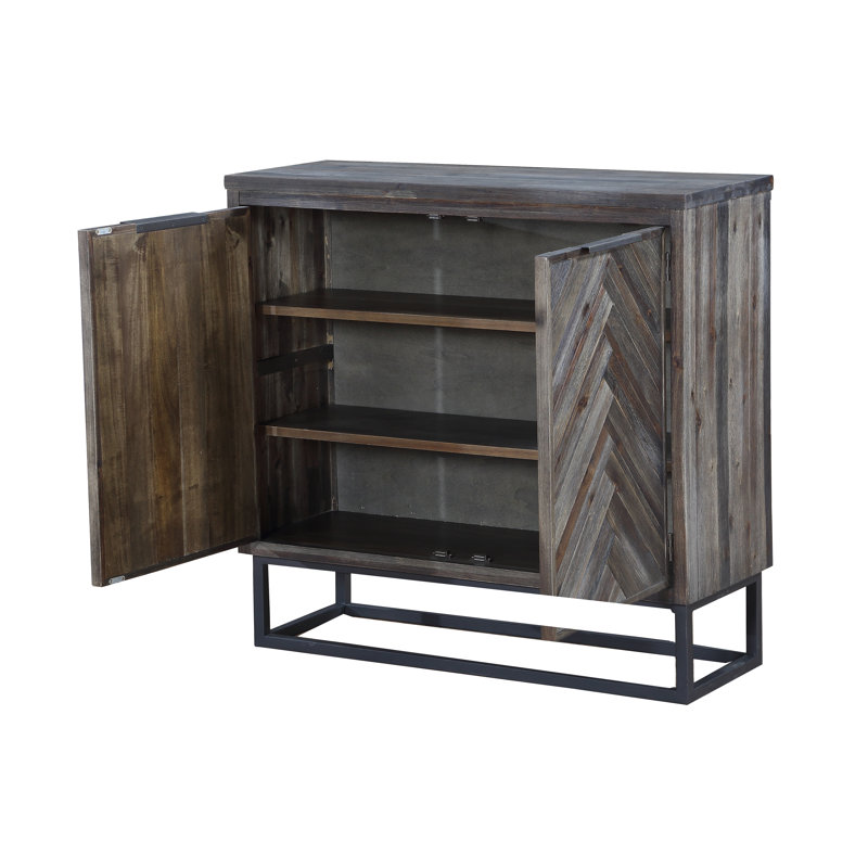 Kaelyn Accent Cabinet, Brown/Gray