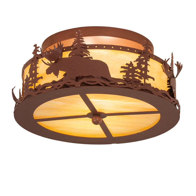 Plafonnier encastré 18 po 2 lumières Foote