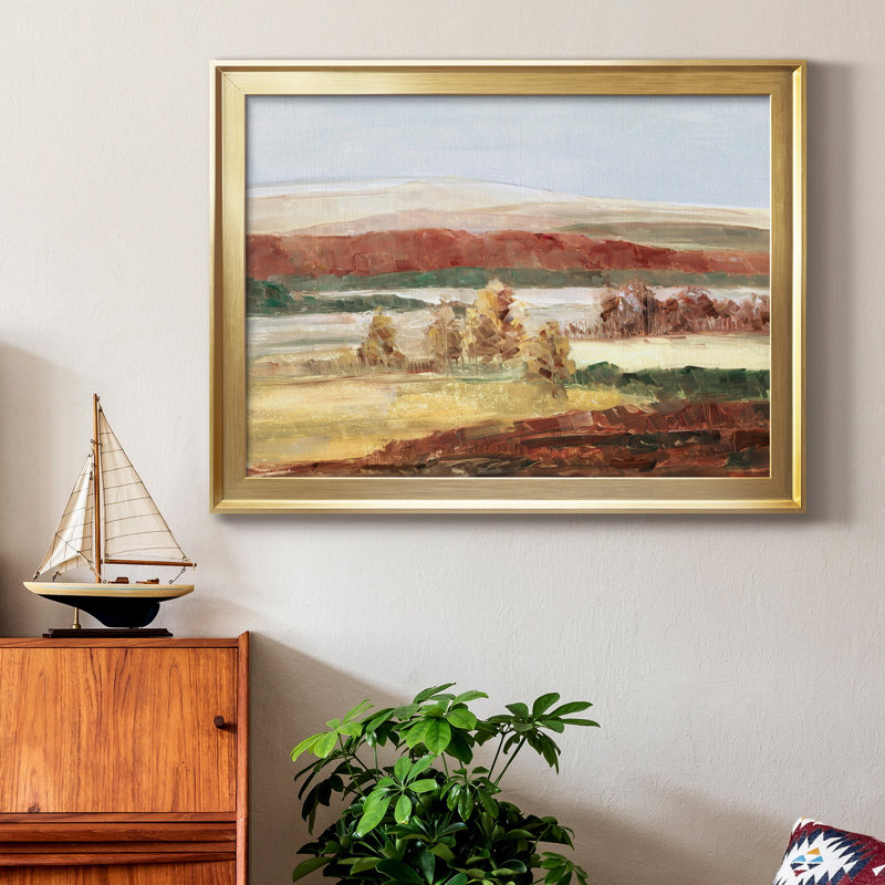 Toile encadrée de qualité supérieure Sedona Ridge - prête à être accrochée, Cadre doré, H 30,5 po x l 42,5 po x P 1 po