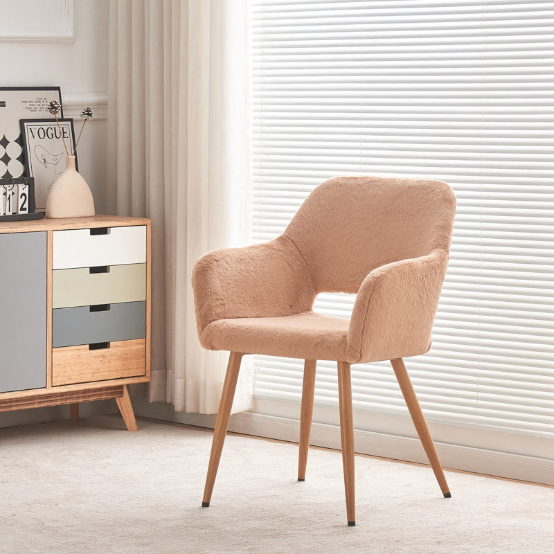 Chaise de salle à manger Outten, Rose corail